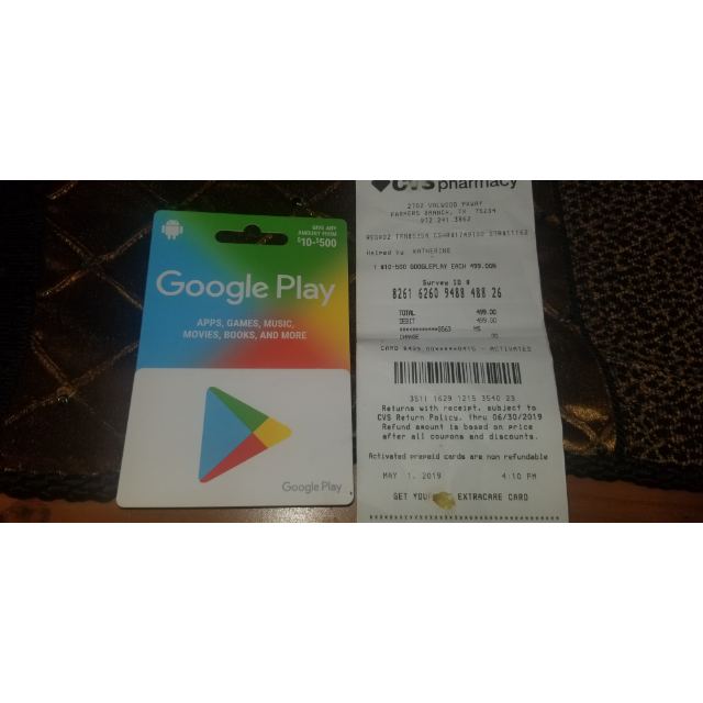 500 00 Gift Card Google Play Gift Cards Gameflip