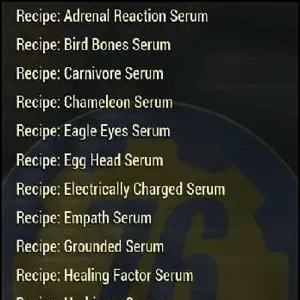 All 19 serum recipe set