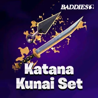 Katana kunai Set