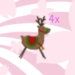 4x reindeer stroller
