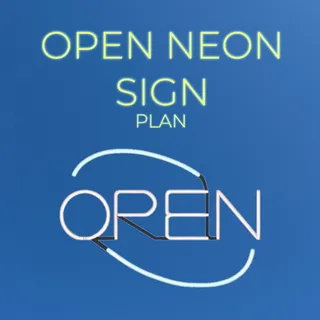 PLAN: OPEN NEON SIGN