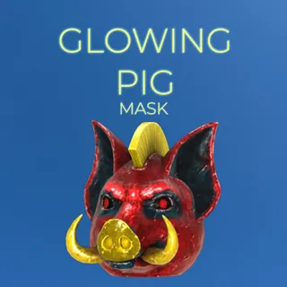 FASNACHT GLOWING  PIG MASK
