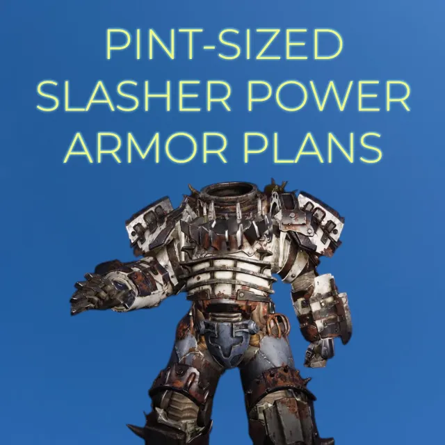 PINT-SIZED SLASHER POWER ARMOR PLANS - Fallout 76 Game Item - Gameflip