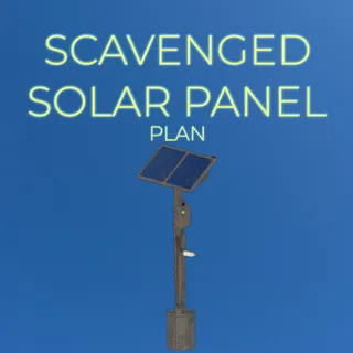 PLAN: SCAVENGED SOLAR PANEL
