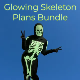 Glowing Skeleton Costume + Hood Plans Bundle