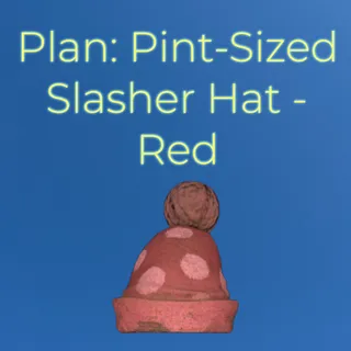 Plan: Pint-Sized Slasher Hat - Red