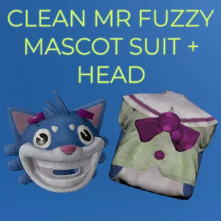 CLEAN MR FUZZY MASCOT SUIT + HEAD