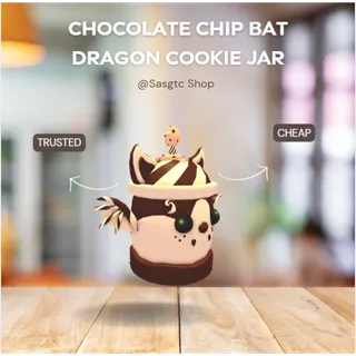 CHOCOLATE CHIP BAT DRAGON COOKIE JAR
