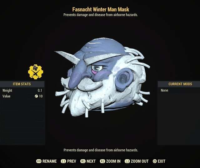 Apparel Fasnacht Winter Man Mask Game Items Gameflip