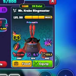 GOLD MR. KRABS RINGMASTE