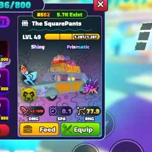 GOLD SHINY THE SQUAREPANTS