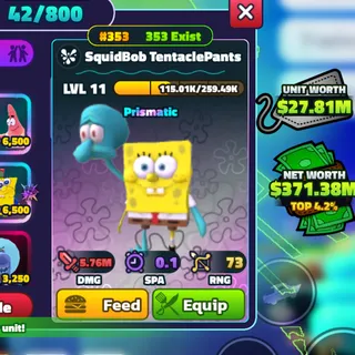 GOLD SQUIDBOB TENTACLEPA