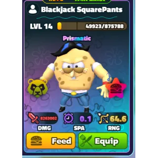 GOLD PP BLACKJACK SQUAREPANTS