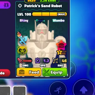 GOLD PATRICK' SAND ROBOT