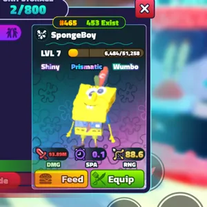 SW SPONGEBOY GOLD SERIAL