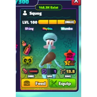 SW 5* NC PP MAX SQUOG | SPONGEBOB TOWER DEFENSE 