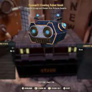 Glowing Robot Mask
