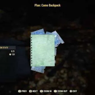 [PS4/PS5] Camo Backpack Plan 🔥 FAST DELIVERY 🔥 Online Now FO76