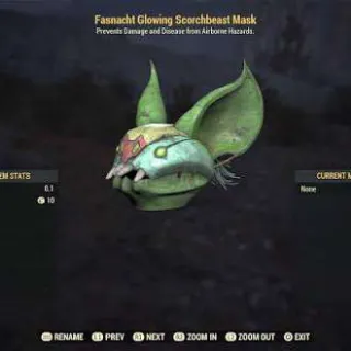 FO76 PS4/PS5 - Glowing Scorchbeast + Scorchbeast Queen Mask Bundle FAST DELIVERY