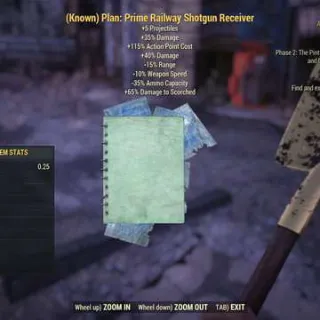 Fallout 76 - Prime Railway  Bundle (2x Auto, 2x Shotgun) FAST DELIVERY [PS4/PS5]