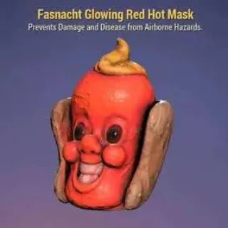 Glowing Red Hot Mask
