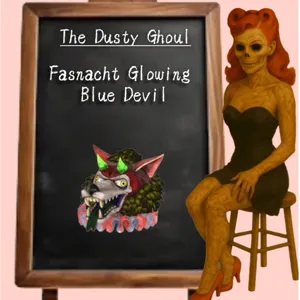 Glowing Blue Devil Mask