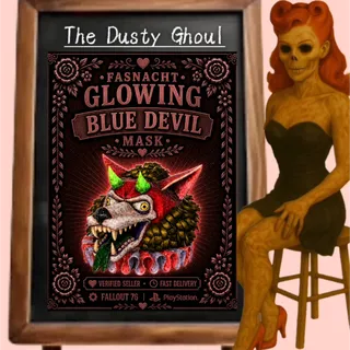 Glowing Blue Devil