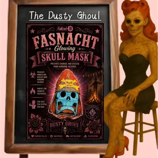 Fasnacht Glowing Skull