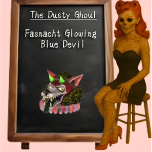 Glowing Blue Devil Mask