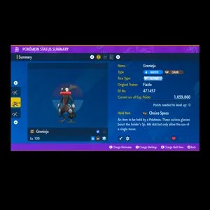 ✨6IVs Shiny Greninja🔥‼️