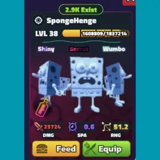 SF SHINY WUMBO SPONGEHENGE - SPONGEBOB TOWER DEFENSE