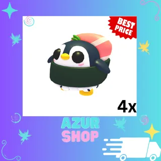 4x Sushi Penguin