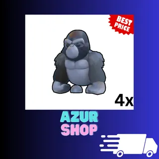 4x Silverback Gorilla