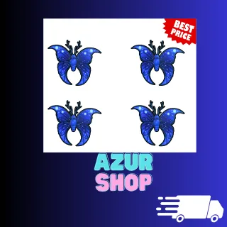 4x Moonbeam Butterfly