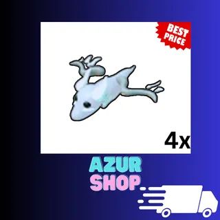 4x HALLOWEEN WHITE GHOST DRAGON