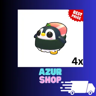 4x Sushi Penguin
