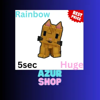 HUGE RAINBOW ORANGE TABBY 5S CD WITHOUT TOY