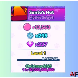MYTHIC Santa's Hat