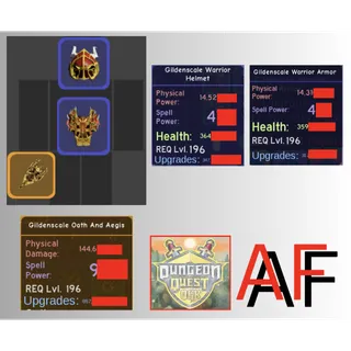 Blue Gildenscale Warrior Set & Legendary