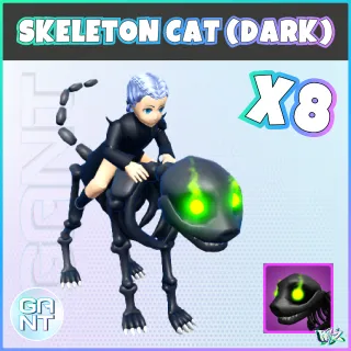 8x Dark Skeleton Cat Mount