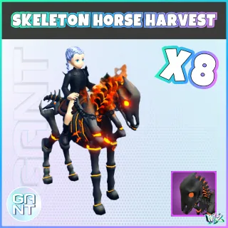 8x Harvest Skeleton Horse Mount