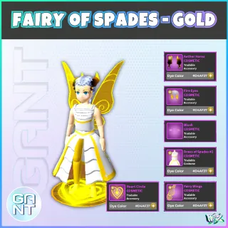 Fairy of Spades - Gold Set