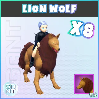 8x Lion Wolf Mount