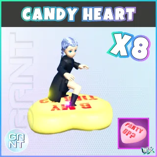 8x Candy Hearts Mount