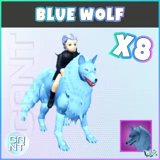 8x Blue Wolf Mount