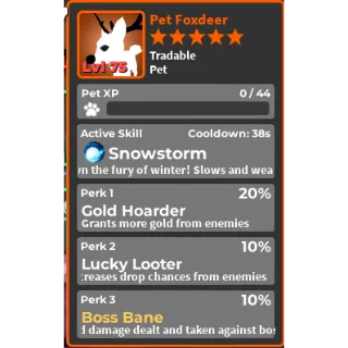 Foxdeer - Perfect Farmer Pet (BoB)