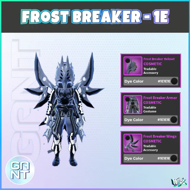Frost breaker - 1E (Black) Set - World Zero Game Item - Gameflip