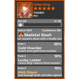 Skeleton King - Perfect Farmer Pet (Mob)