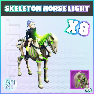 8x Light Skeleton Horse Mount