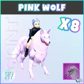 8x Pink Wolf Mount